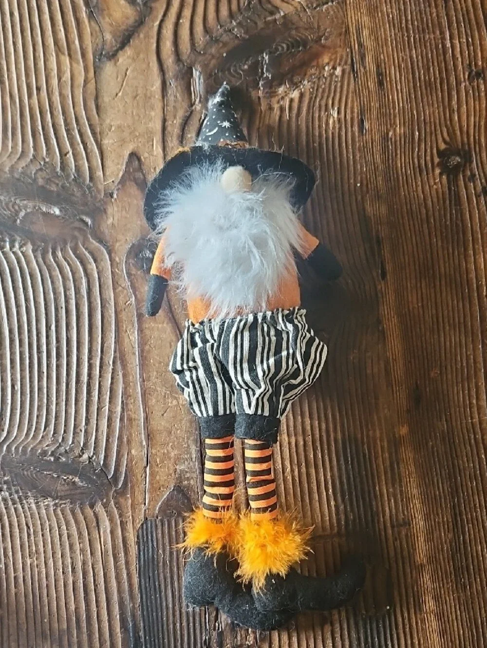 Halloween Gnome Doll Pair - Orange, Black, White